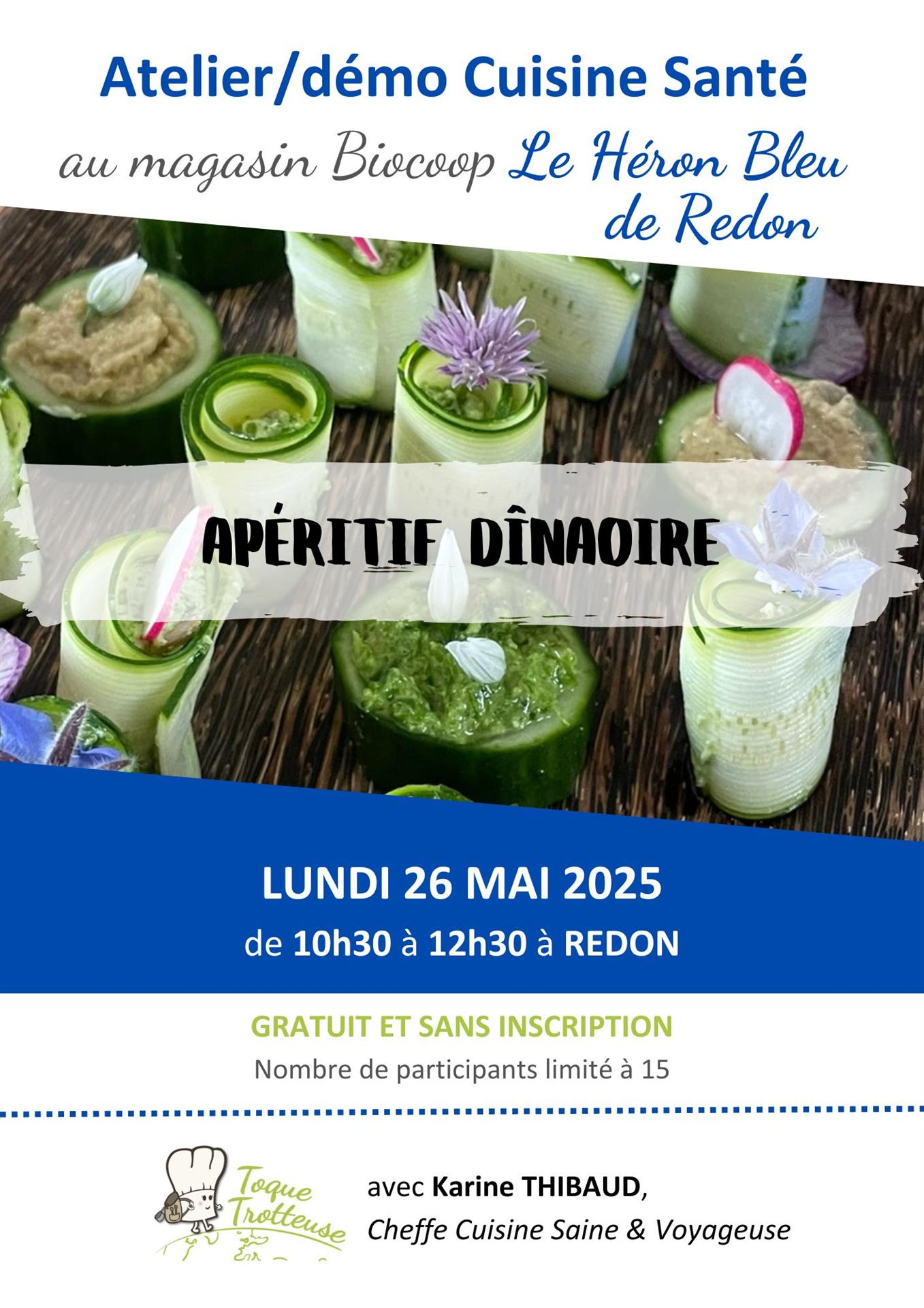 ATELIER CUISINE : " Apéritif dinatoire ".