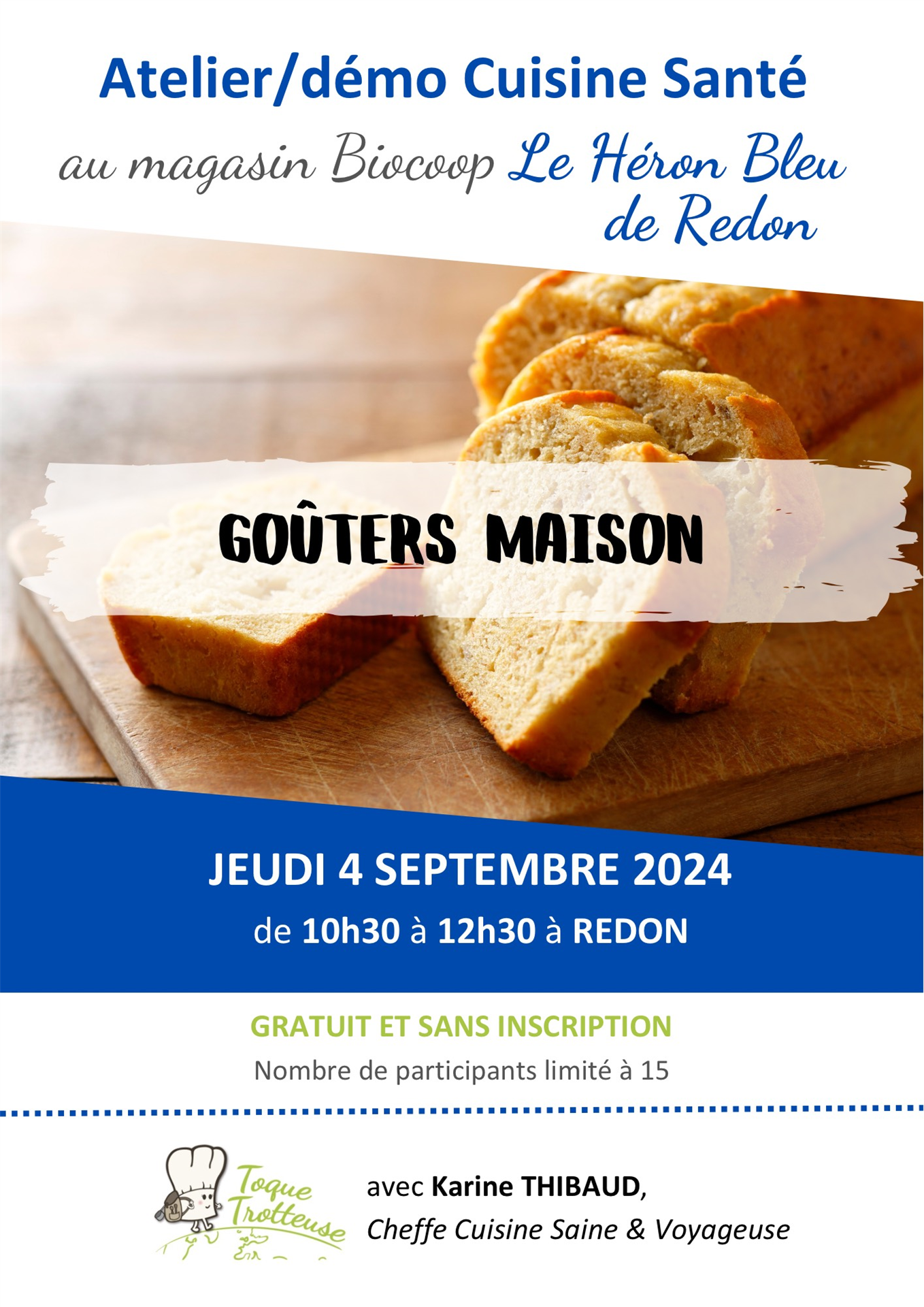 ATELIER CUISINE : " Goûters maison ".