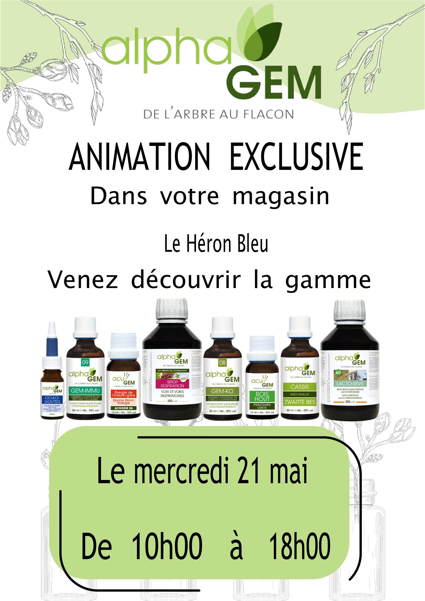Rencontre avec Alpha Gem au magasin Biocoop le Héron Bleu de Redon