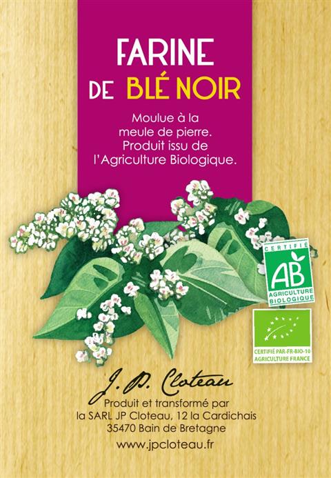 Information concernant  la farine de Blé Noir de chez Cloteau